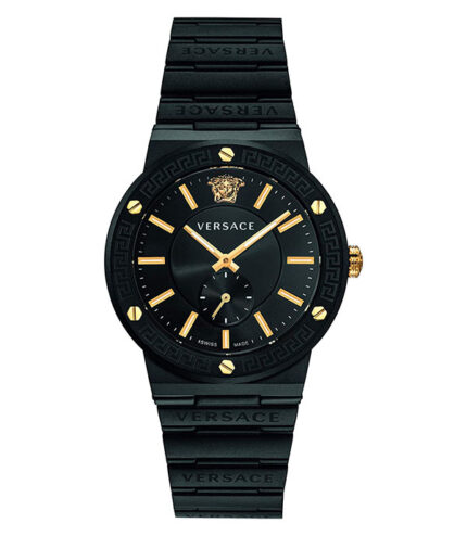 Versace Greca Greca Logo Svart Stål 38mm Herrklocka VEVI00620