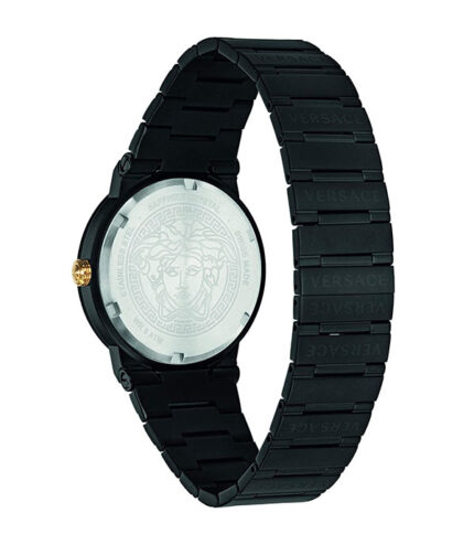 Versace Greca Greca Logo Svart Stål 38mm Herrklocka VEVI00620