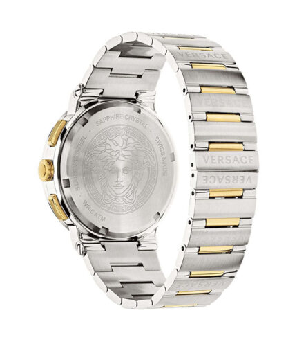 Versace Greca Logo Silver Stål 43mm Herrklocka VEZ900321