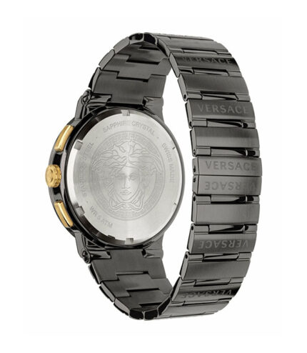 Versace Greca Logo Grå Stål 43mm Herrklocka VEZ900521